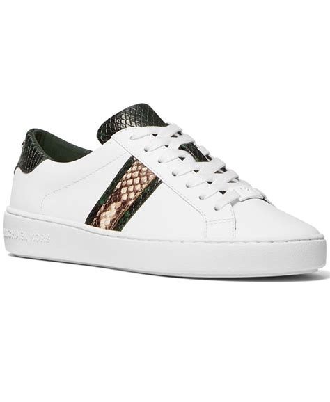 michael michael kors irving side-striped lace-up sneakers